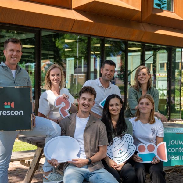 Teamfoto van Frescon collega's