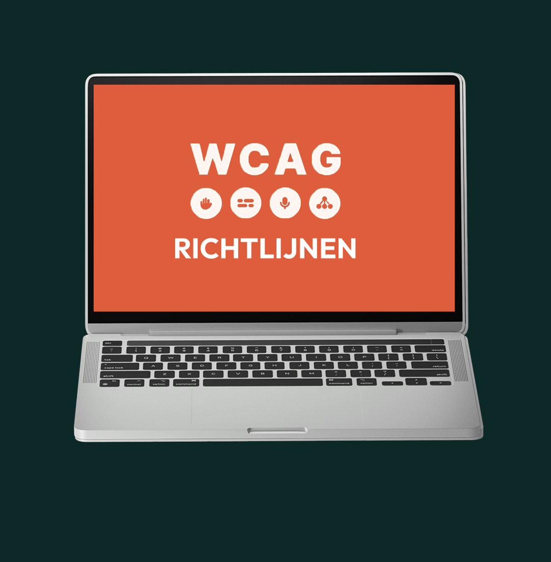 Mockup- laptop met WCAG richtlijnen
