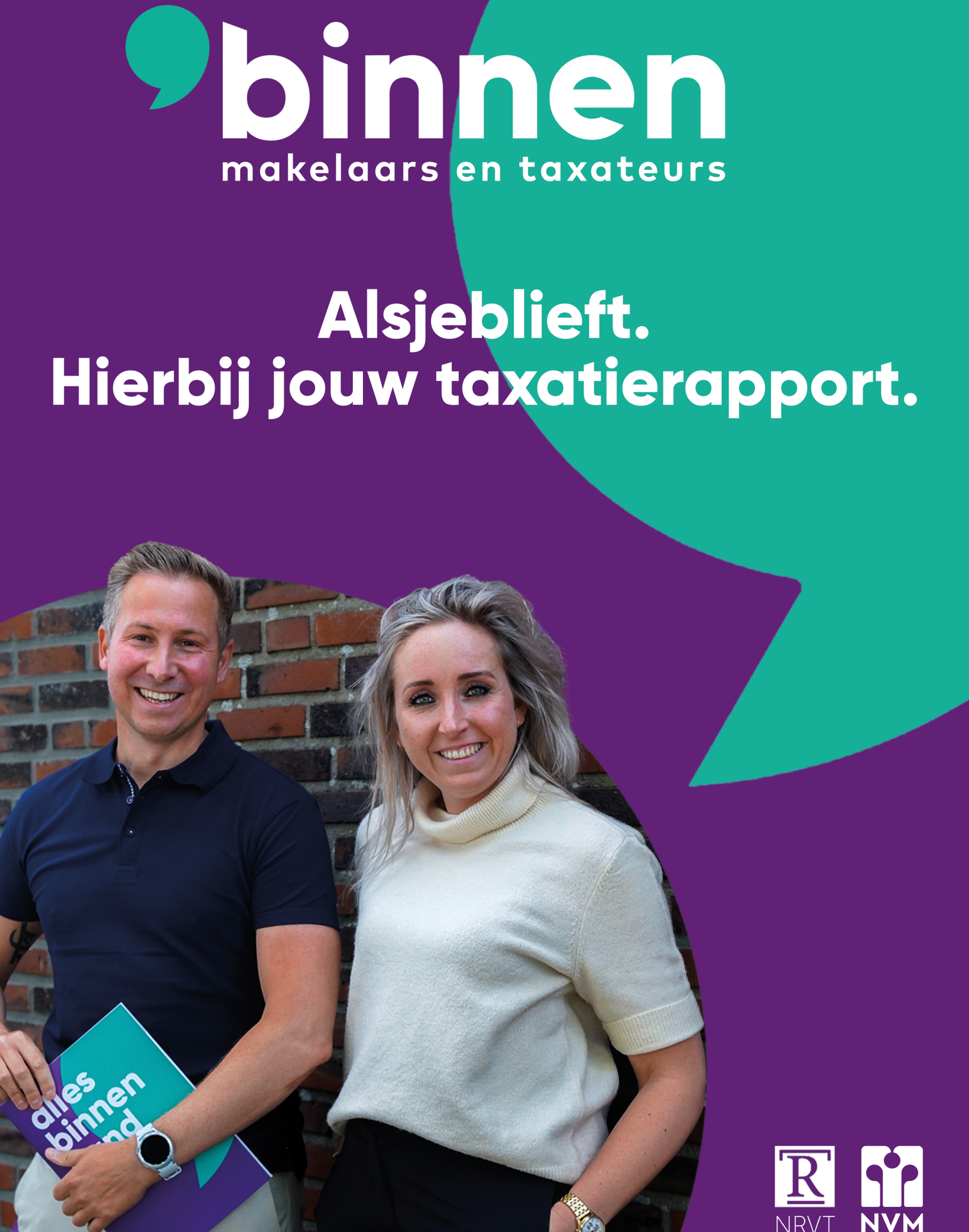 Voorkant taxatierapport Binnen Makelaars